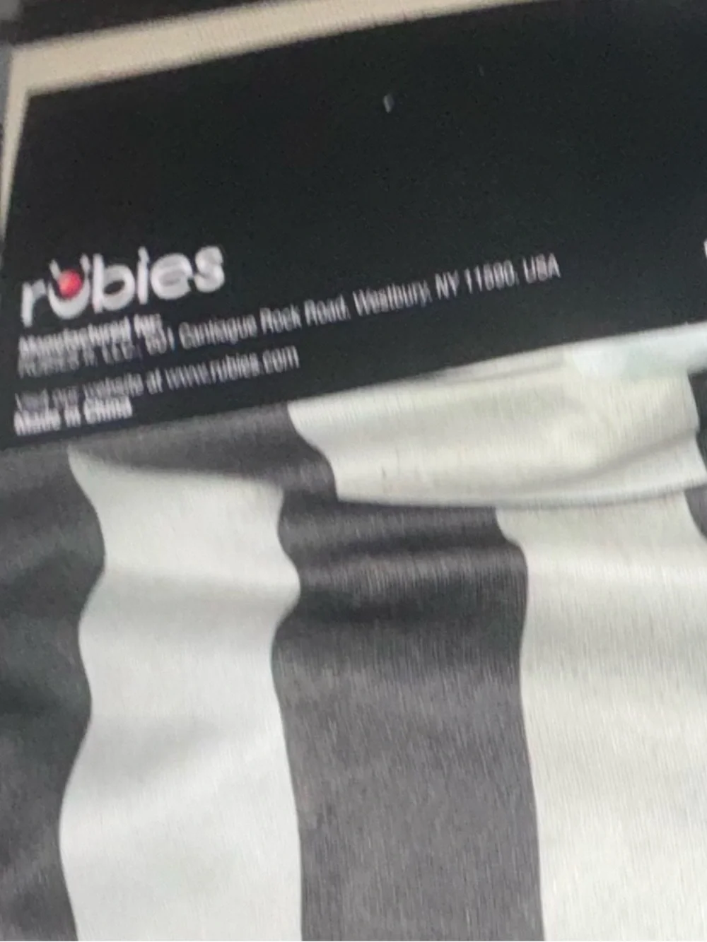 Rubie's Beetlejuice Striped Black & White Kids Halloween Costume Cosplay M (7/8) - Picture 8 of 8